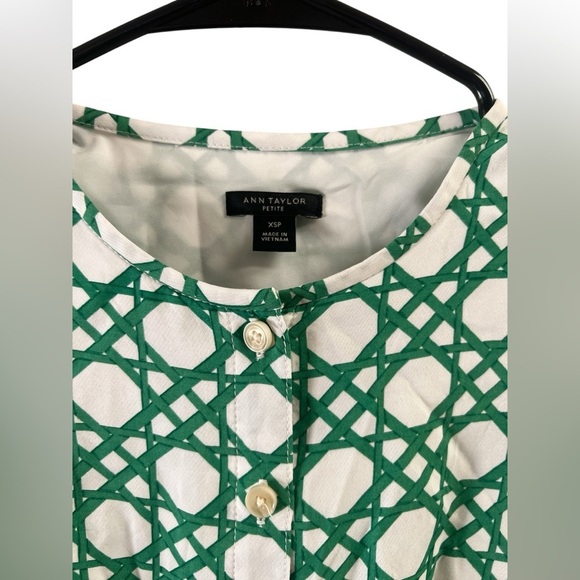 Ann Taylor green midi sleeveless summer dress - Picture 3 of 5